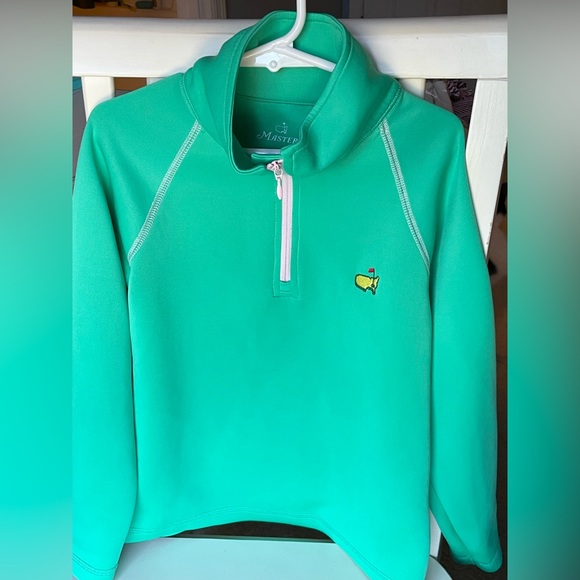 MASTERS KIDS Green Quarter-Zip Pullover Small - Picture 1 of 10